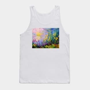 Irises at the pond Tank Top